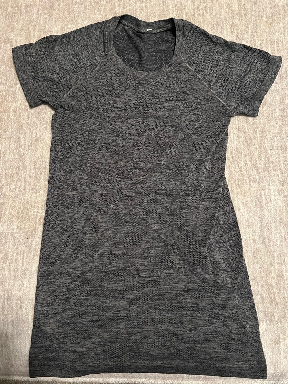 Lululemon Short-Sleeve Heather Gray Top